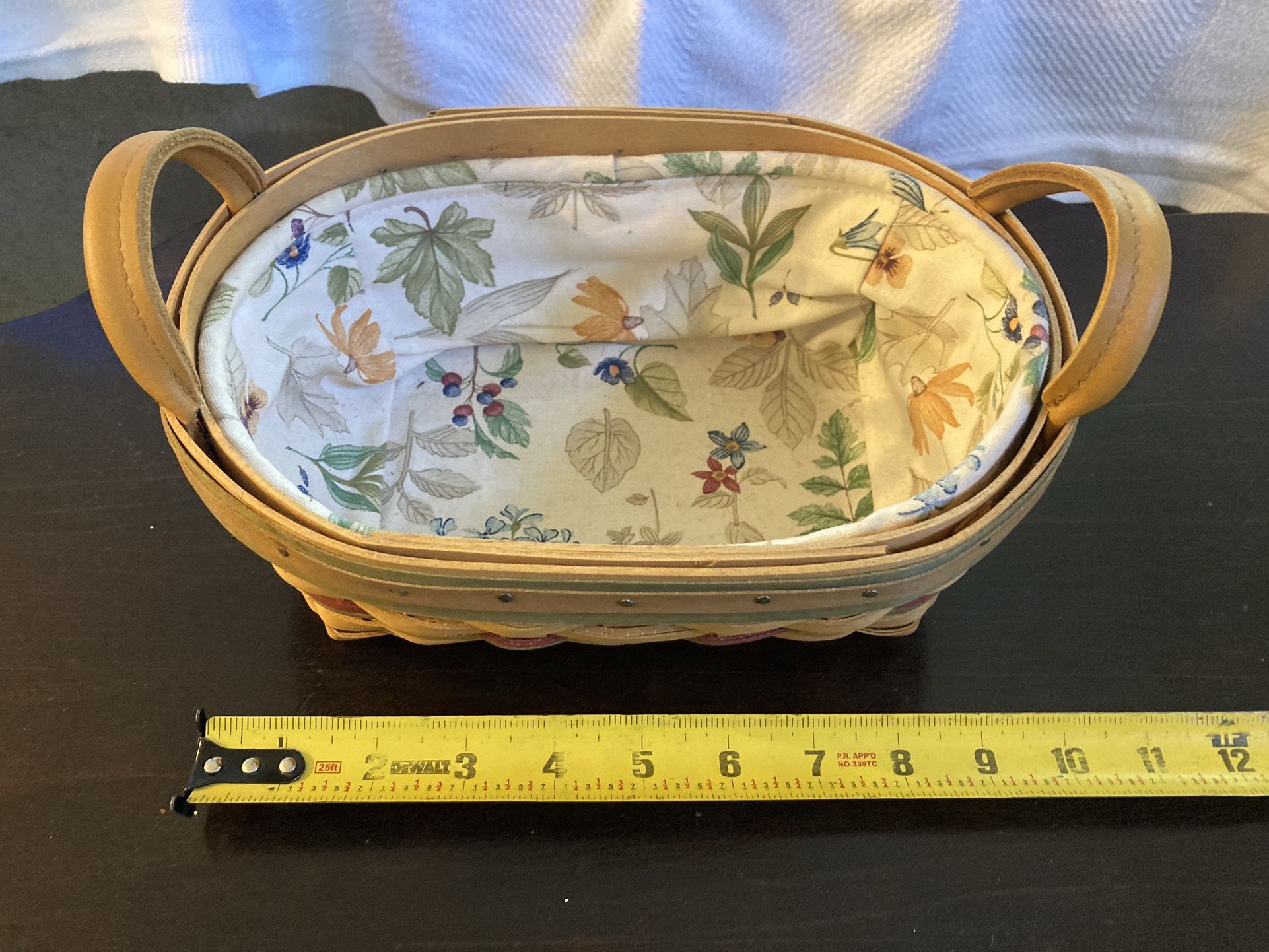 Longaberger 2001 Autumn Reflections Daily Blessings Basket w/Liner