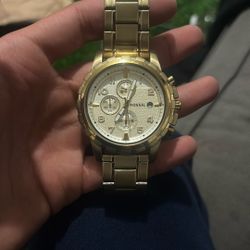 Fossil Gold Plated Watch 