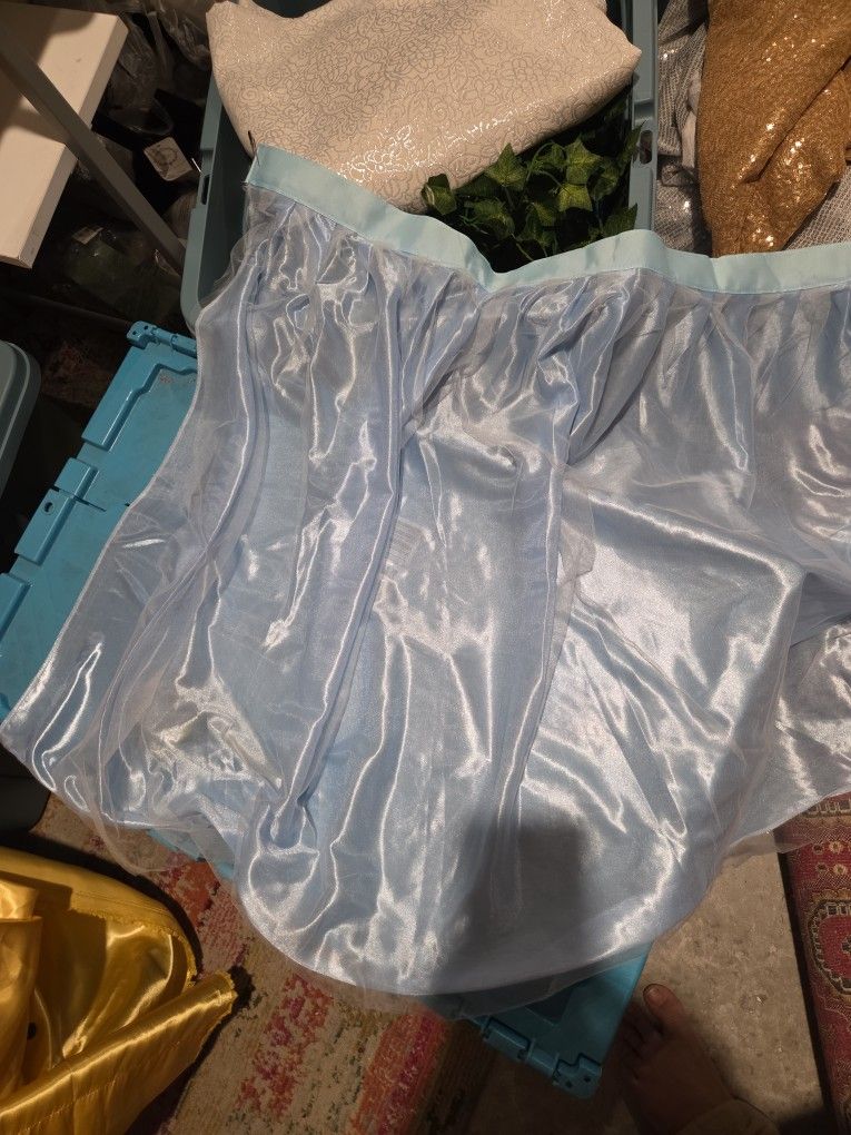 Blue Table Wrap Cloth With Velcro