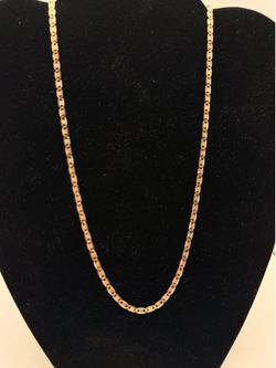 14k Tri color chain necklace 20” inches  6.9 grams