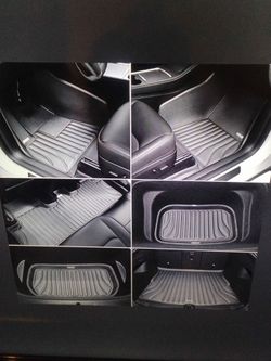 New Extreme Coverage premium Floor mat set for 2020-2025 Tesla model Y 5-seater 6pcs set