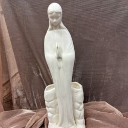 Napcoware Madonna White Porcelain Holy Mother Planter Vase