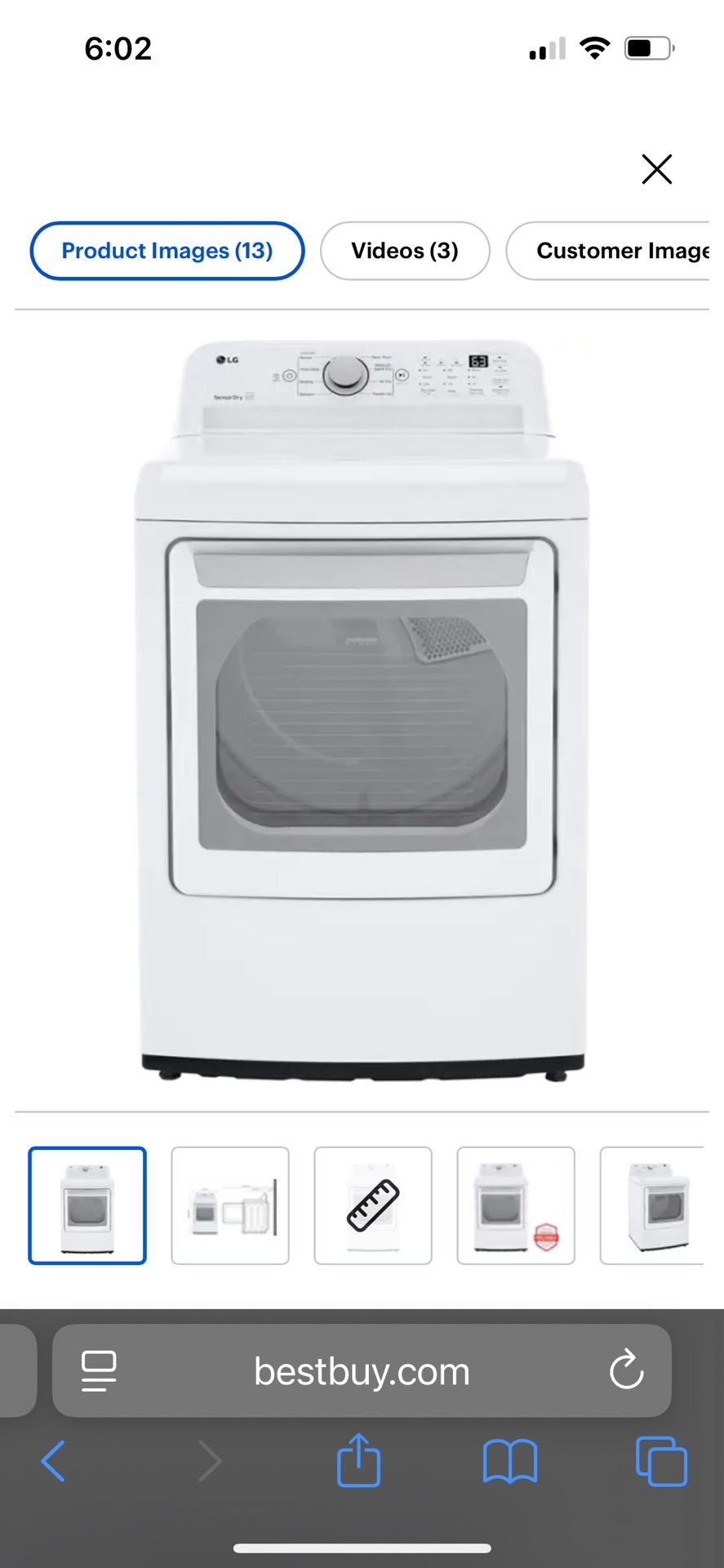LG Electric Dryer ***Barely used***