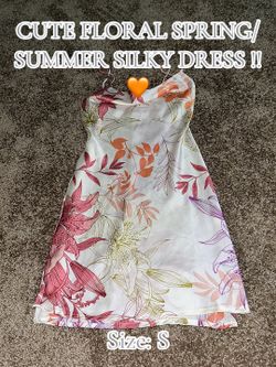 spring silky dress