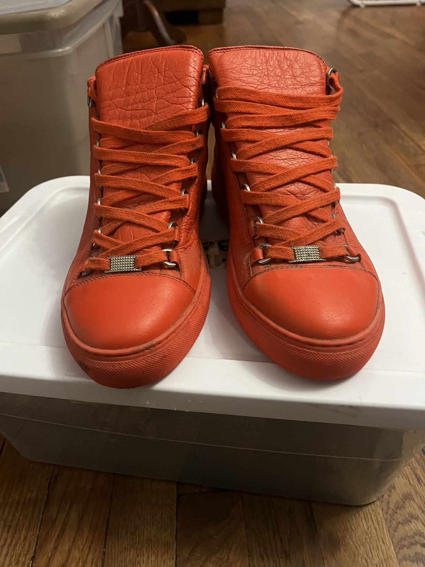 Balenciaga Arena High Sneakers | Rare Red | Excellent