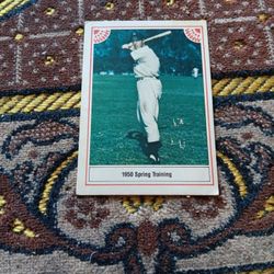 Joe DiMaggio 1950 Spring Training Card