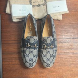 Boys Gucci Dress Loafers Horsebit Size 33 Kids