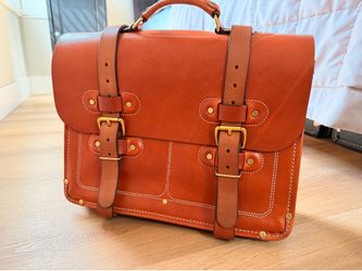 Moose Brand Leather Briefcase