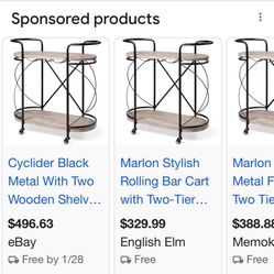 Vintage Bar Cart