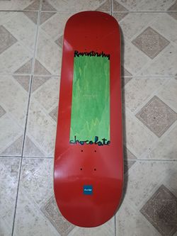 Chocolate skateboard company Raven Tershy pro model the dripping Chocolate logo skateboard deck size 8.5