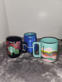 Starbucks Mugs Bundle Set - Mint, Blue, Navy
