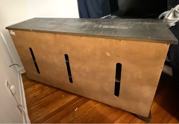 Barn door tv stand