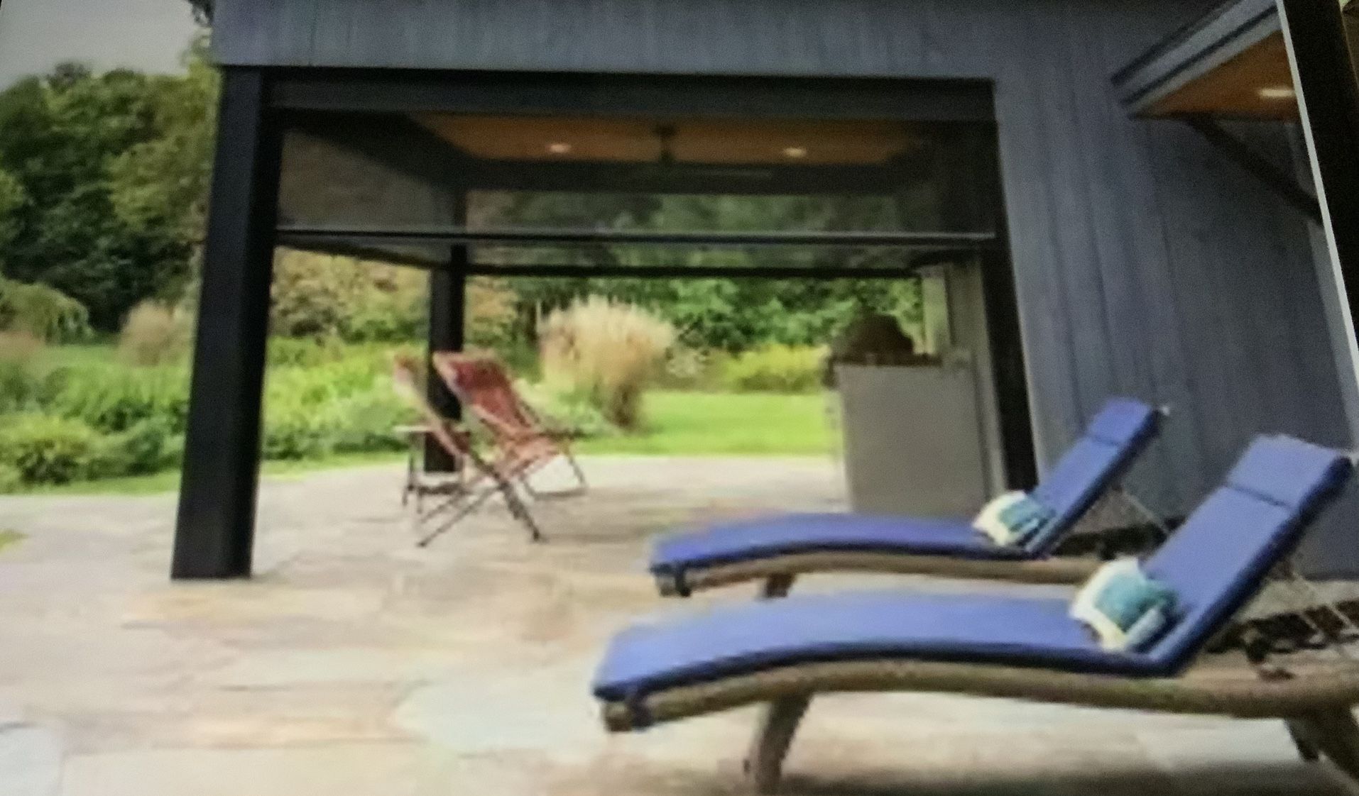 NEW-SUNPRO Retractable Motorized Screens With Remote 117 Inches Wide X 95 Inches Tall -NEVER USED STILL IN Package (2) $900 For Both RETAILS $3700