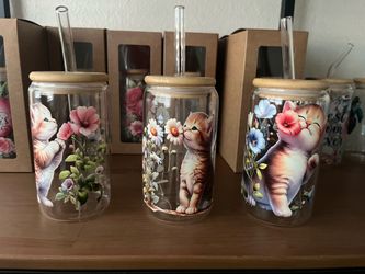 3 Cat Tumblers