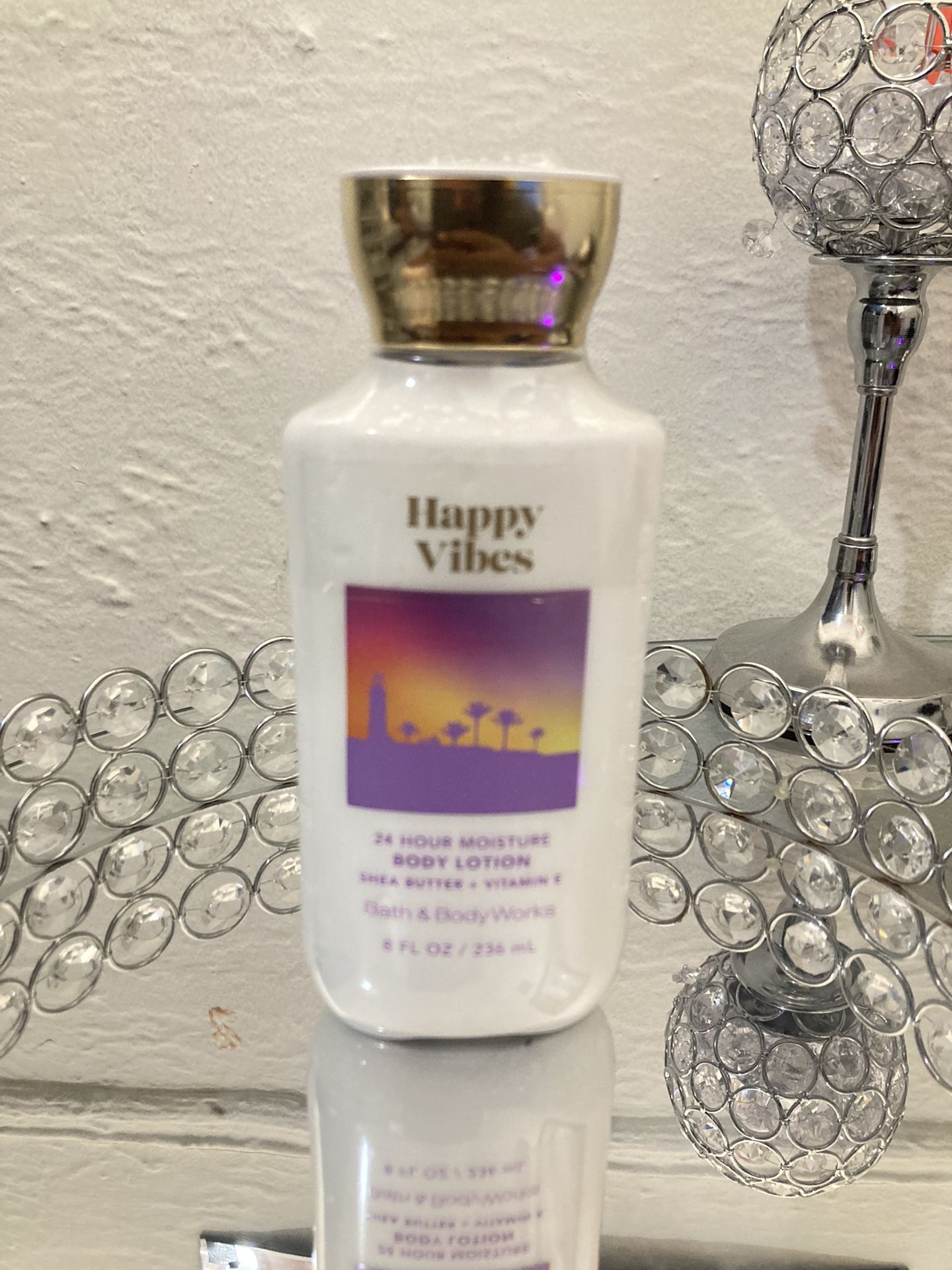 Happy Vibes Body Lotion Shea Butter Vitamin E Bath And Body Works