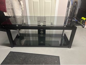 Glass Tv stand - tempered smoked glass