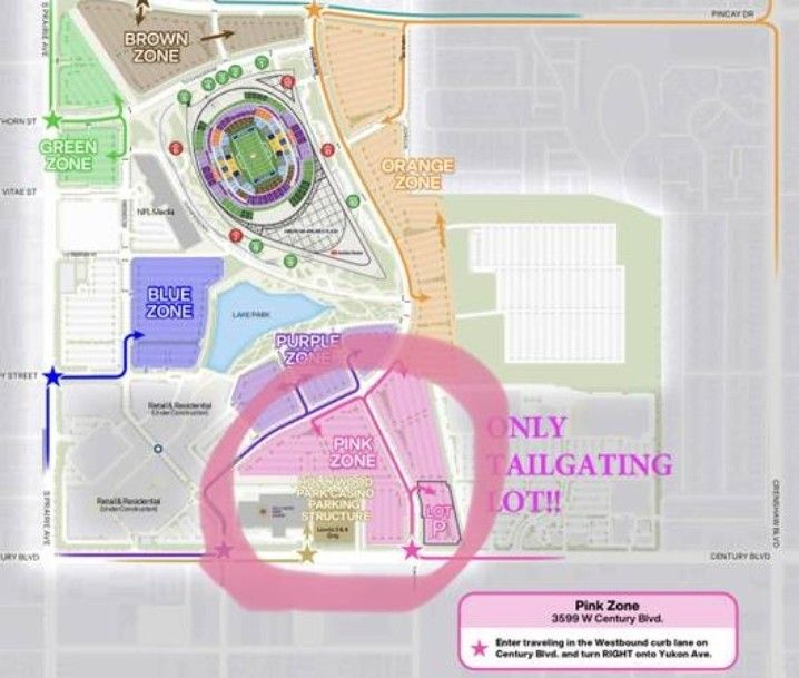 LA RAMS TAILGATE PARKING PASS (PINK LOT) - ALL SEASON for Sale in Los  Angeles, CA - OfferUp