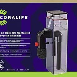 Coralife Aquarium Fish Tank Marine Salt Water DC-Controlled Variable Speed Mini Protein Skimmer, Up To 65 Gallons  Size: Up To 65 Gallons  Collection 