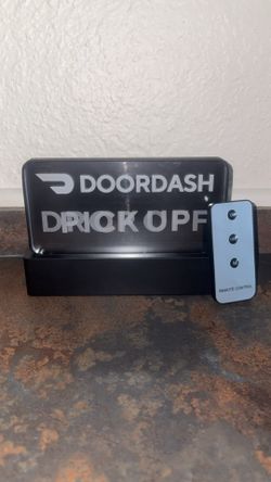 DoorDash Pickup Sign with Remote