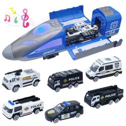 Friction Powered Toy Storage Vehicle with Lights & Sounds