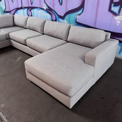Huge West Elm Urban Couch Sectional Sofa 