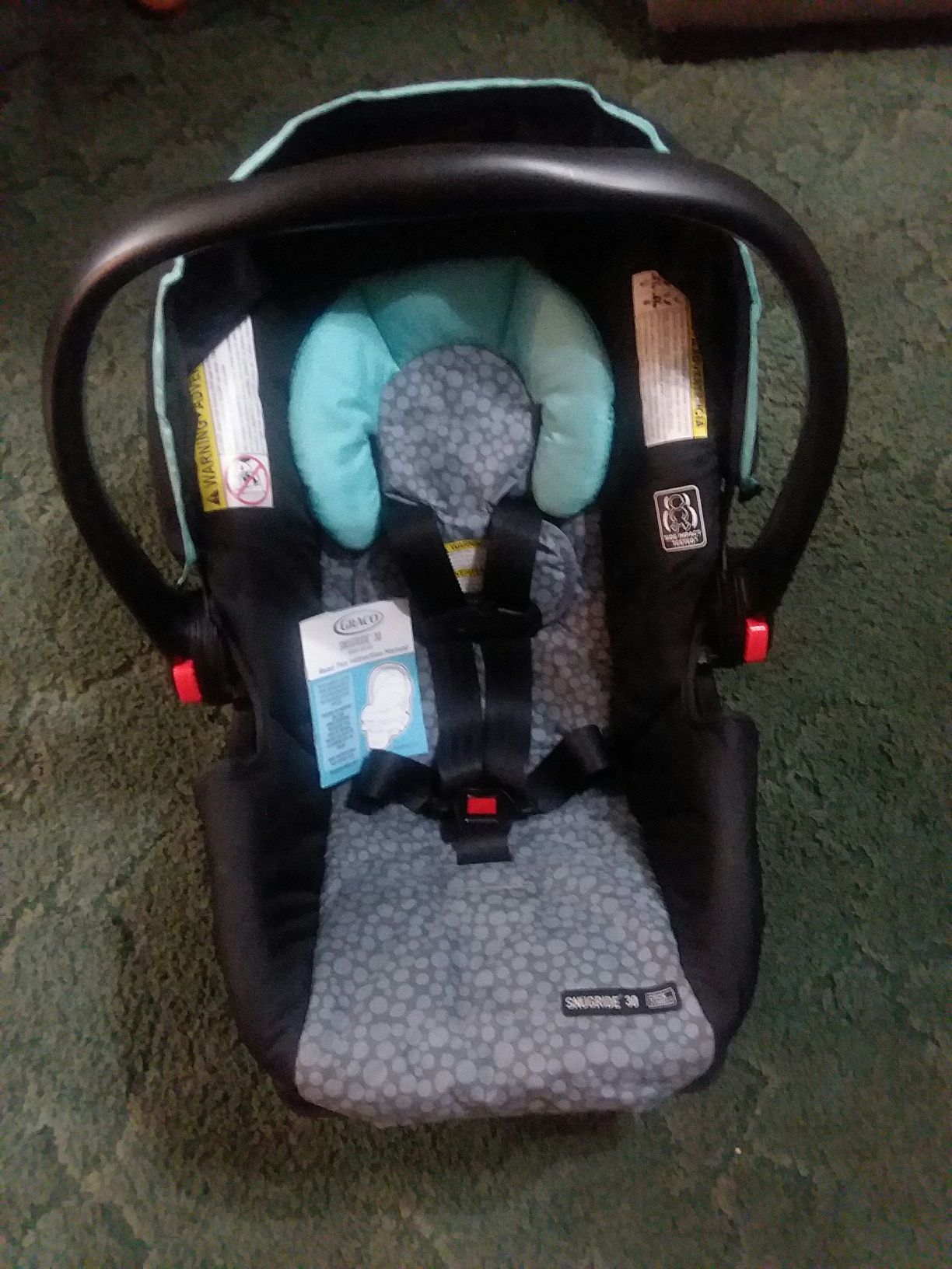 Graco rear facing car seat with base and manual manufactured in 2017