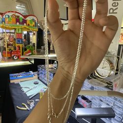 Silver Beaded Chains