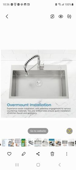 Stainless Steel Overmount Kitchen Sink