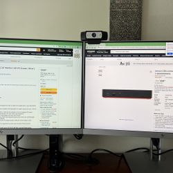 2 HP E243 monitors  