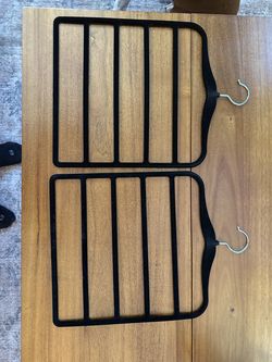 Set of 2 Multi-Tier Velvet Pant Hangers