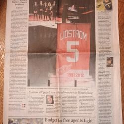 Detroit Red Wings Collection Of Newspapers 