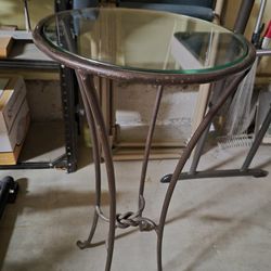 Glass top table