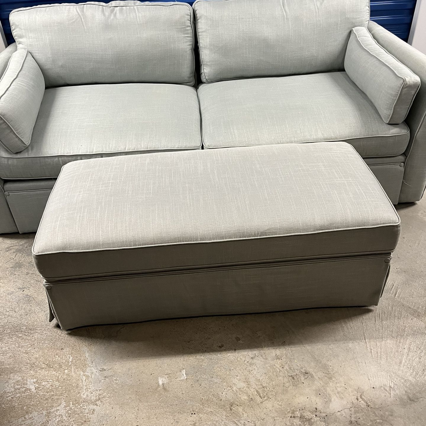 Couch With Ottoman - Used In House Staging