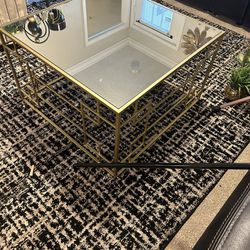 Gold Coffee Table / Other Decor