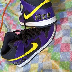 Nike dunk high  Lakers