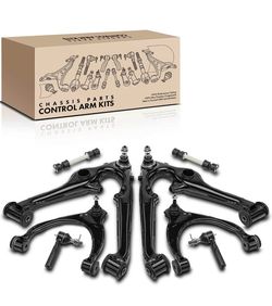 8x Control Arm & Sway Bar Link & Tie Rod End for Cadillac Chevy Tahoe GMC Yukon