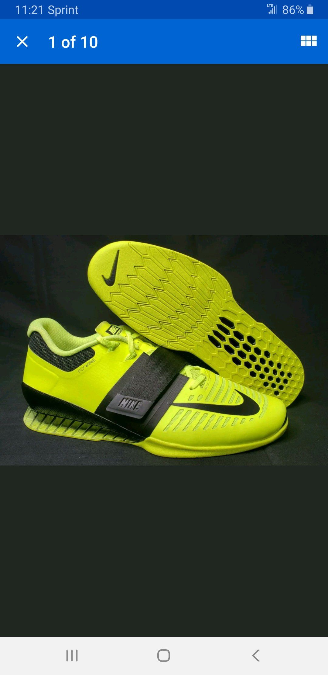Mens Nike Romaleos Weight Lifting Shoes Volt/Black 852933-700 US Size 15 for Sale in Milpitas, CA - OfferUp