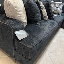 Charcoal Sectional Sofa Couch 