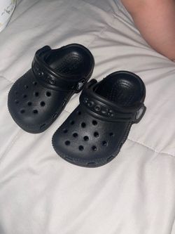 Black baby crocs