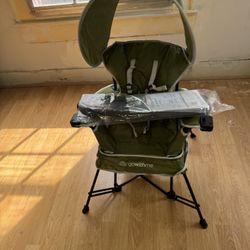 Baby Delight Go with Me Grand Deluxe Portable Chair | for Kids | Indoor and Outdoor | Moss Bud Green