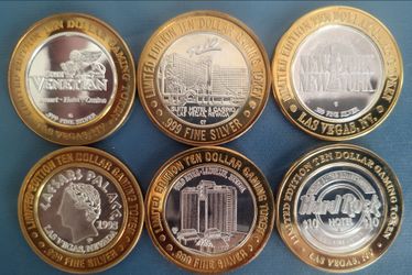 Silver .999 - Casino Tokens