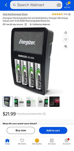 Rechargeable AA and AAA battery charger