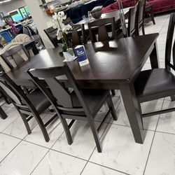 7pc Dining Set 🔥 Take It Home With Only $50 Down 