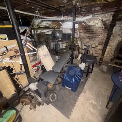 Bench + Cable + Legs Work Out machine 