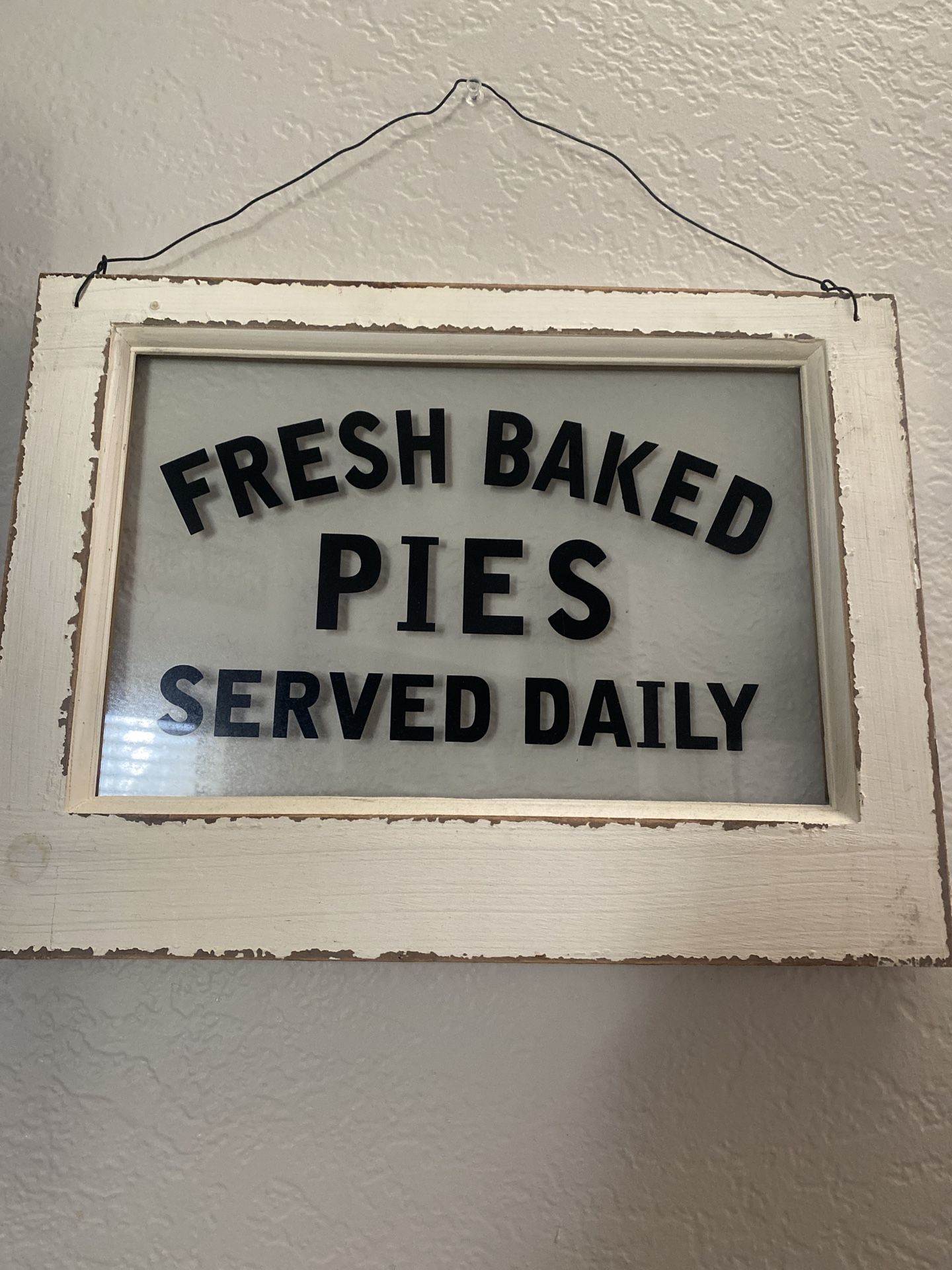 Rustic Farmhouse “Fresh Baked Pies Served Daily” Kitchen Decor Sign