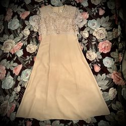 #101 Vintage Formal A-Line Shift Gown