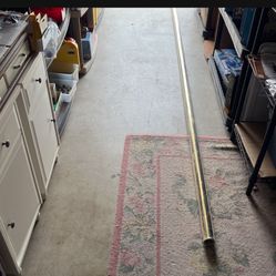 10 Foot Brass Foot Bar Rail - Make Offer 