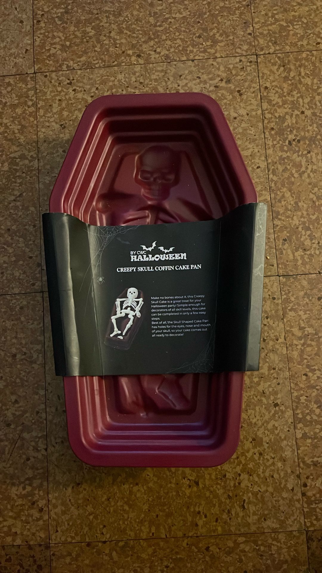 Halloween 3D Skeleton In Coffin Cake Pan