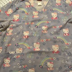 Hello kitty scrub top