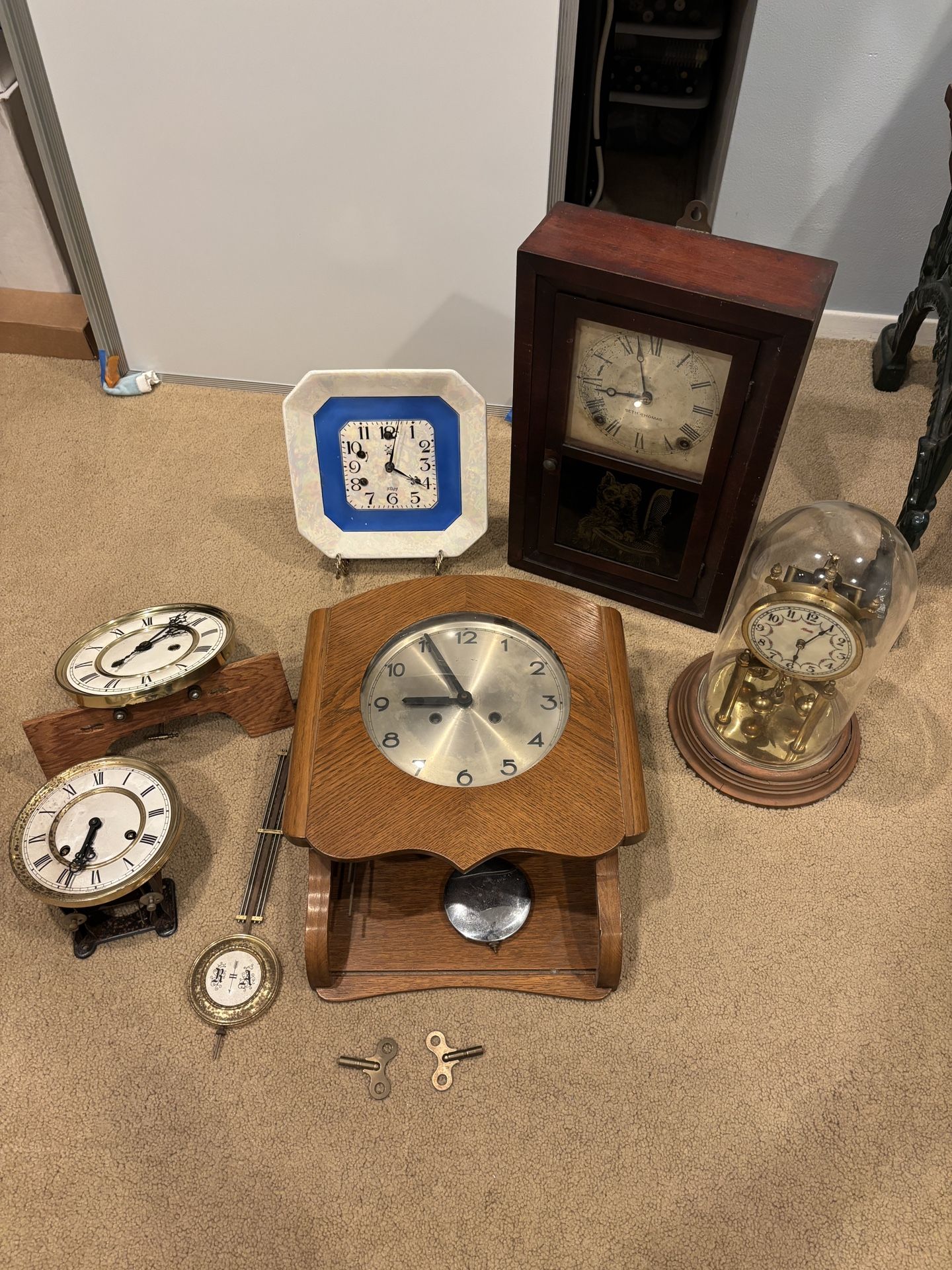 Junghans, Franz Hermle, Karl Joseph, Seth Thomas, Kundo - Antique Clocks And Parts